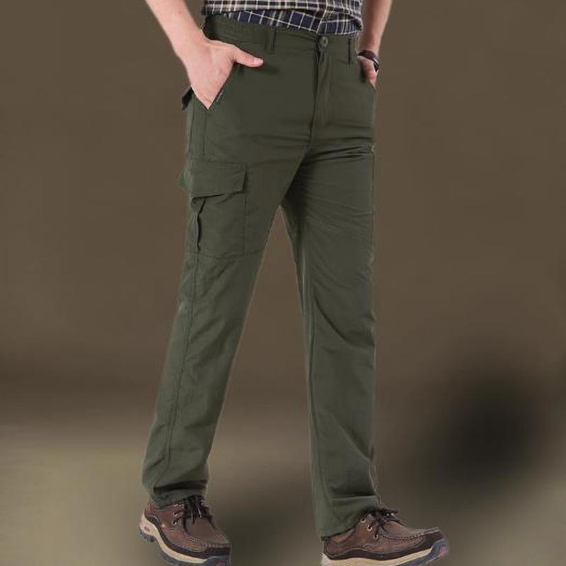 Мужские зимние повседневные брюки карго для работы на открытом воздухе, водонепроницаемые брюки с флисовой подкладкой, эластичные, для пеших прогулок, путешествий, рабочая одежда