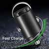 100W Hidden Car USB Charger Super Charge Dual USB Port Cigarette Lighter Adapter 30W PD Charger for IPhone IPad Android