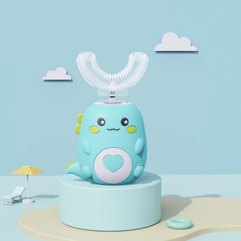 Wireless Charging Automatic Toothbrush Travel Home Dual Use 360 Teeth Whitening Silicone Electric Toothbrush IPX7 for Children