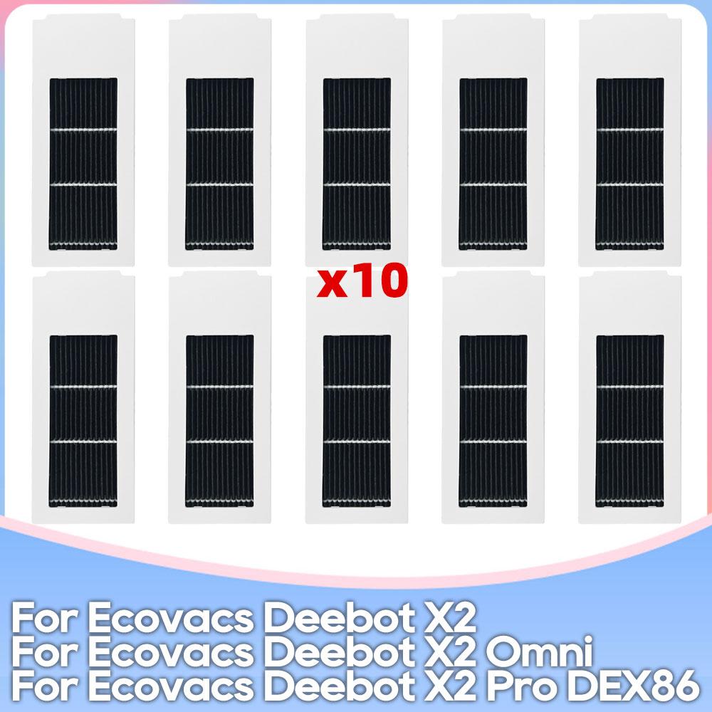 Подходит для Ecovacs DEBOT X2 Omni / X2 Pro / X2 Pro Omni / X2 Combo DEX86 Запчасти Основной ролик Боковая щетка Фильтр Тряпка для швабры Пылесборник