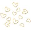 Copper Hollow Peach Heart Charms For DIY Jewelry Making Craft Accessories