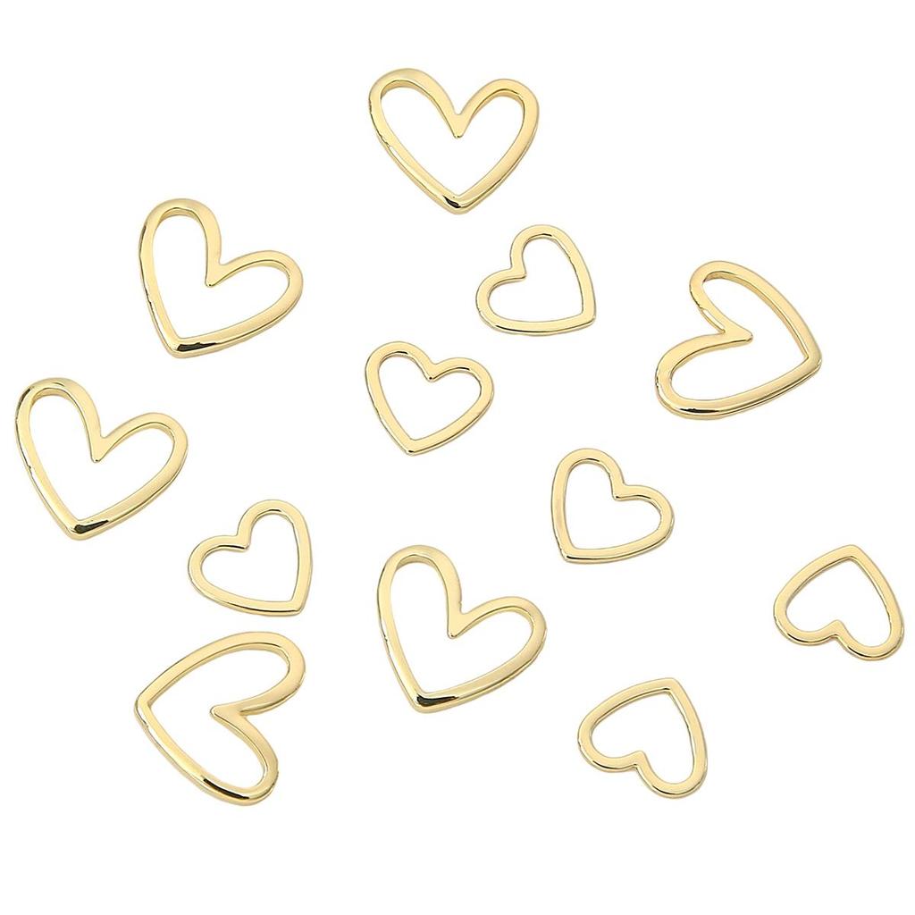 Copper Hollow Peach Heart Charms For DIY Jewelry Making Craft Accessories
