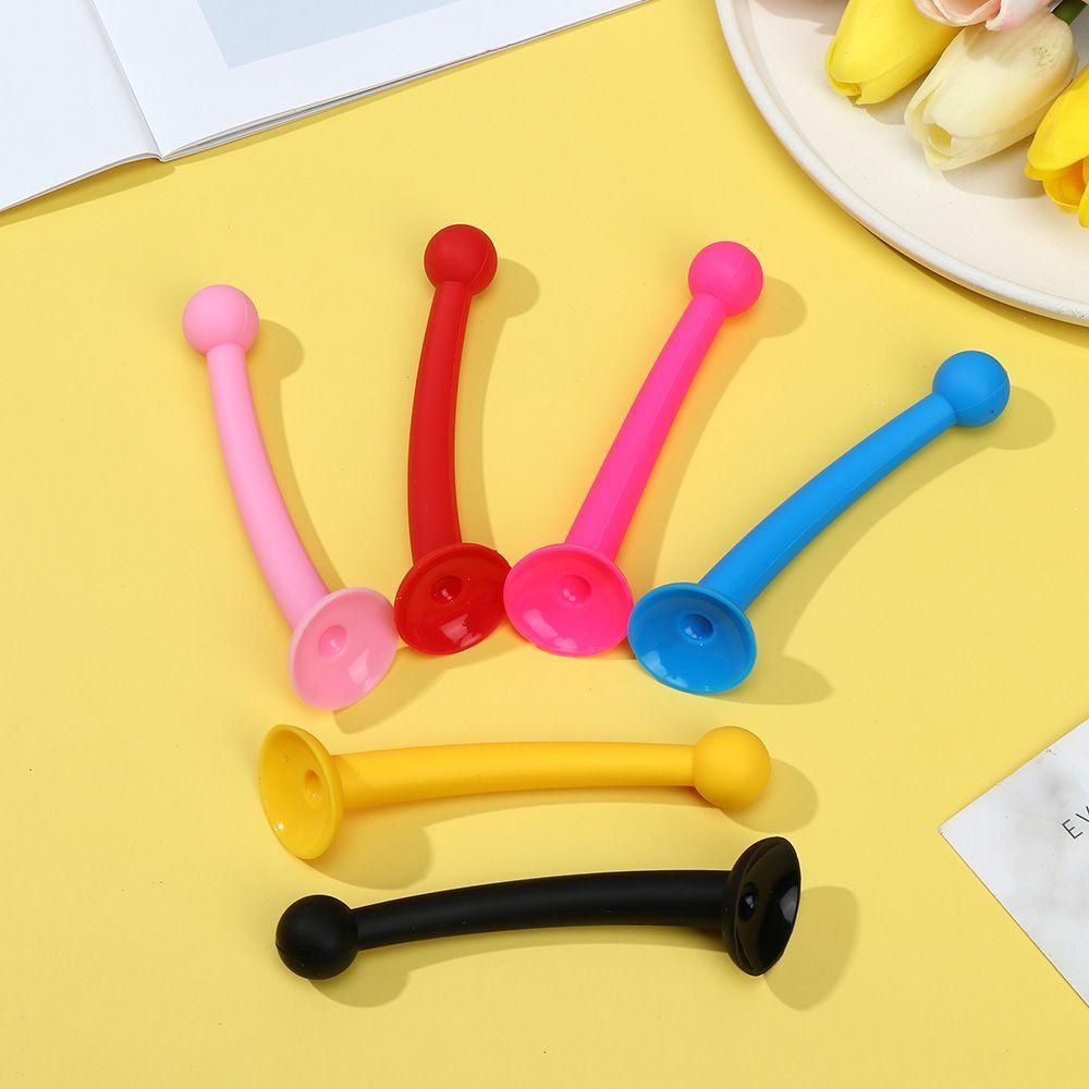 1pc Silicone Motorcycle Helmet Antenna Adhesive Helmet Horns Decoration Headwear Accessories