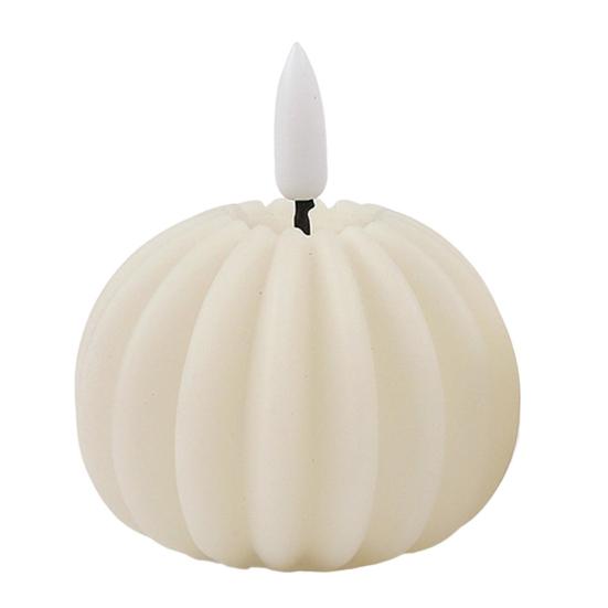 Волшебная пузырчатая свеча на батарейках, мерцающая беспламенная светодиодная квадратная тыквенная поддельная свеча для праздничной атмосферы