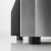 12 шт. виброгасящих ножек для Hi-Fi колонок, алюминиевые, 40x23 мм, черные.