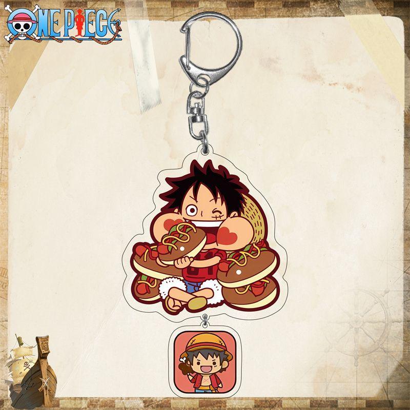 One Piece King Luffy Sona Beauty Подвеска Аниме Акриловый Брелок Прозрачный Брелок Акрил