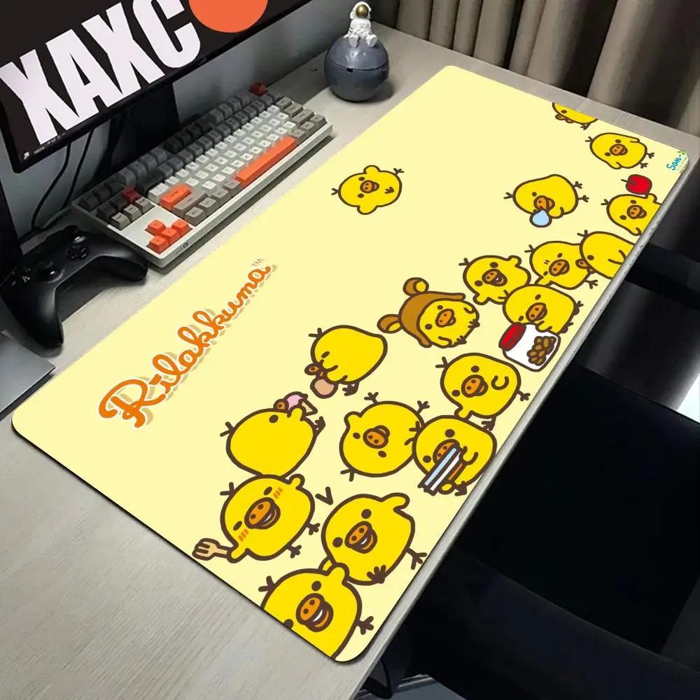Большой коврик для мыши Rilakkuma-es Коврик для мыши для геймеров Офисные аксессуары Корпус для ПК Игровой коврик для стола Компьютерные столы Коврики для клавиатуры
