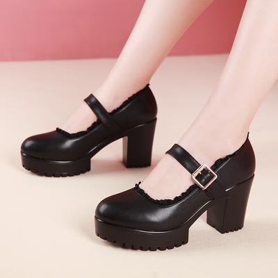 Модные женские туфли на высоком каблуке с ремешком и пряжкой высокого качества 8 см/15 см Женские туфли-лодочки на платформе Классические белые каблуки Модная женская обувь