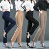 Plus Size 10XL Spring Elastic Waist Mother Straight Pants Stretch High Waist Slim Long Pants
