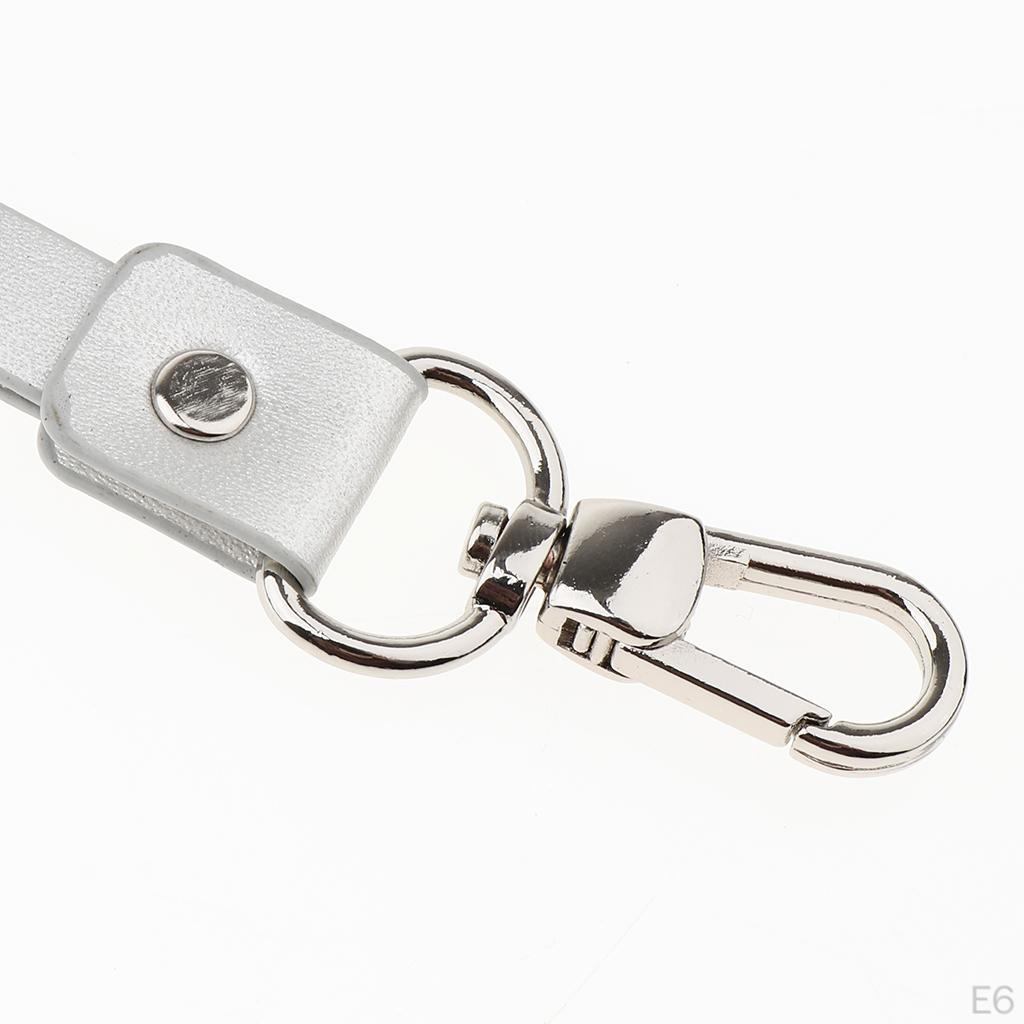 Ретро PU кожаный шейный ремешок шнурок металлический зажим для карт бейджей