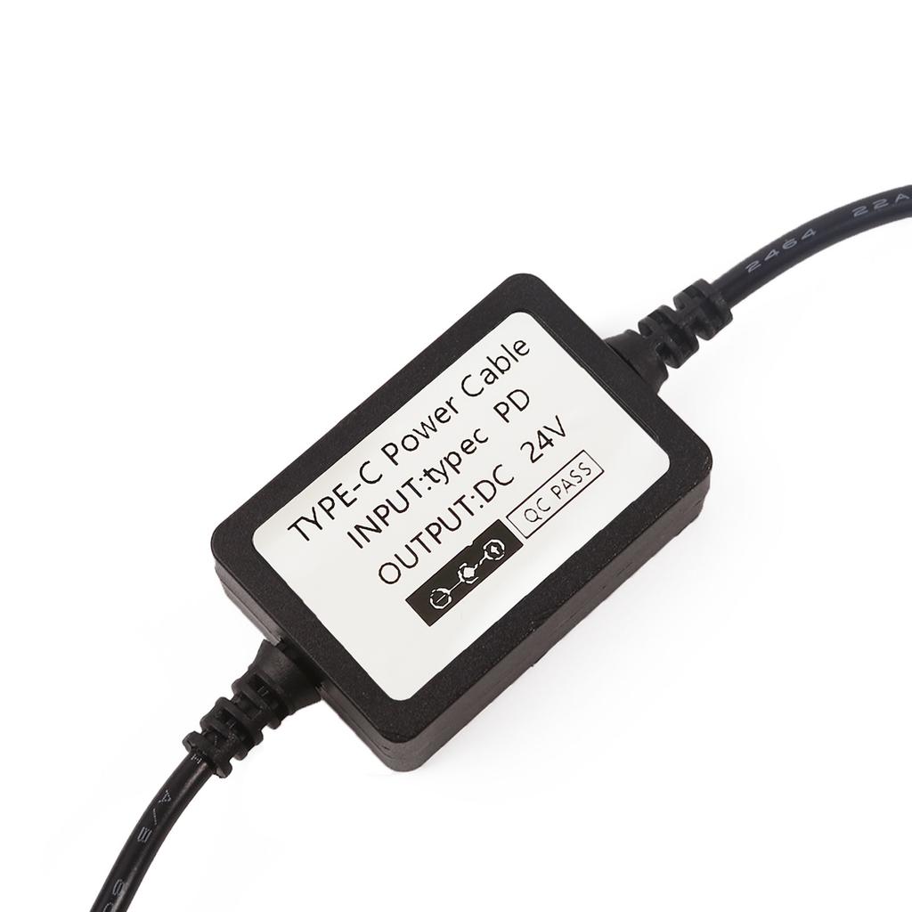 Кабель питания USB C PD12V 15V 20V на DC5.5x2.1mm 24V, быстрая зарядка для 24V принтеров, дисплеев, светодиодных лент