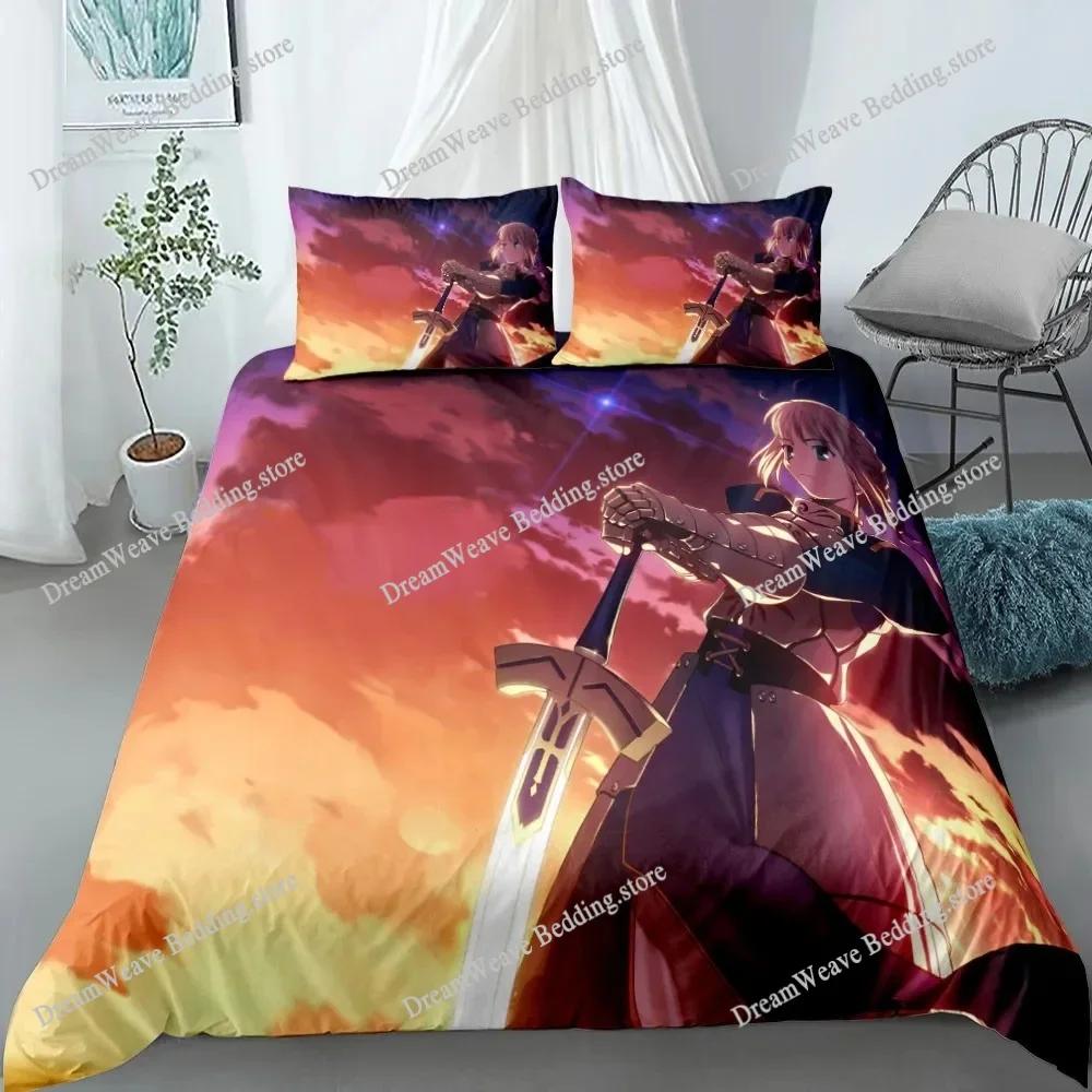 Комплект постельного белья Zero Fairy King Queen Double Full Twin Single Size Пододеяльник Наволочка Судьба Комплект постельного белья Пододеяльник Комплект для кровати