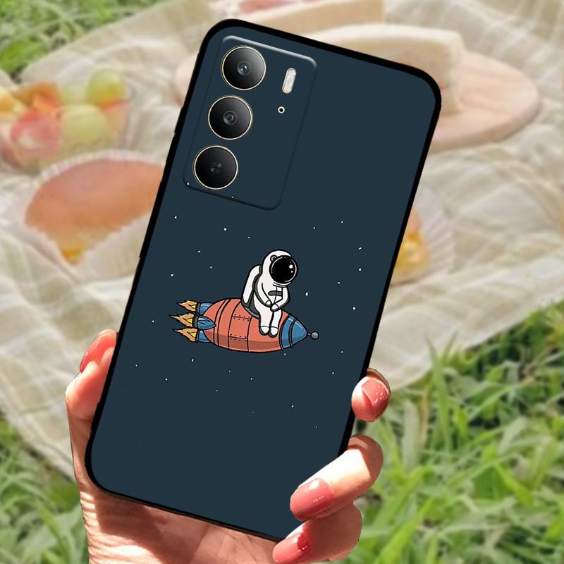 Чехол для Realme C75 Ударопрочный ТПУ Силиконовый Чехол для Телефона Для Oppo Realme C75 4G Fundas Бампер Чехол Модный Мягкий Защитный Корпус