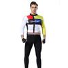 Mens Long Sleeve Cycling Jersey Set Mountain Bike Clothing With Silicone Pad