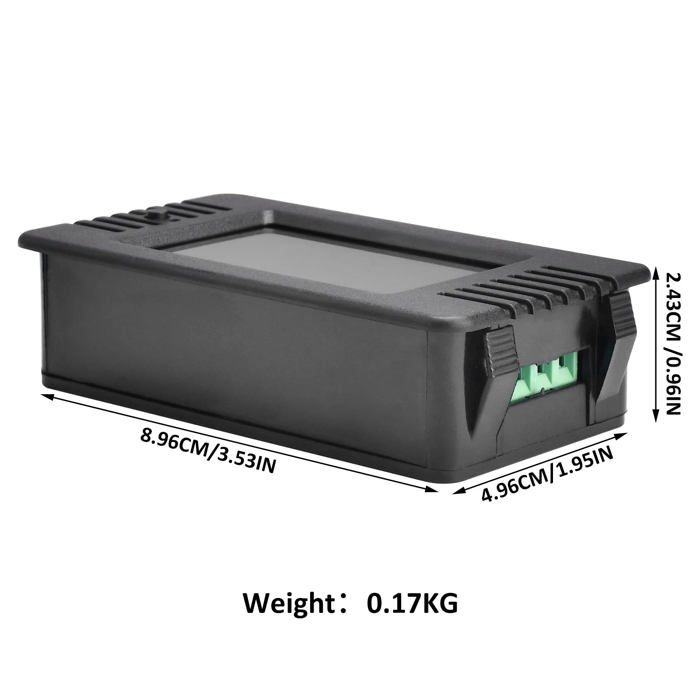 AIMOONSA Multimètre LCD 6-en-1 Ampèremètre Voltmètre AC 80-260V 0-100A Compteur de Puissance