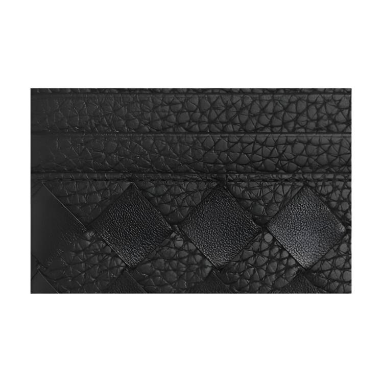 Bottega Veneta Плетеный Кожаный Держатель для Карт Мужские Аксессуары Черный 795612V63U21000