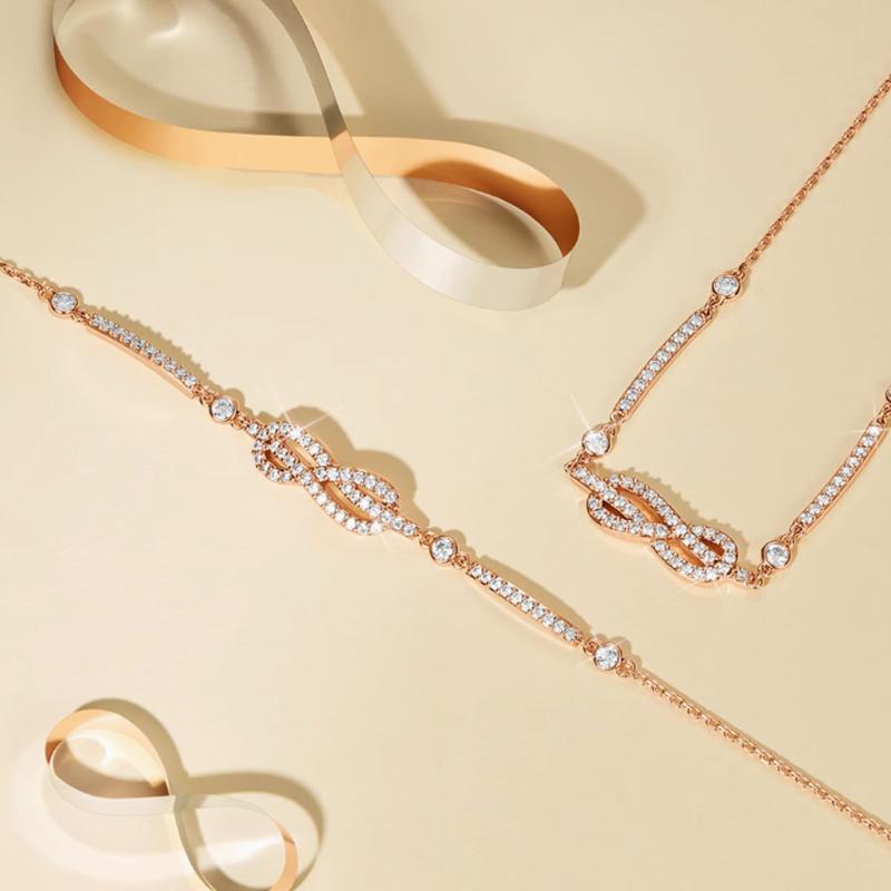Emporio Armani Love Series Infinite Love Brass Necklace Women necklace Rose-Gold EGS3108221