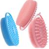 Silicone Double-sided Bath Brush Platinum Baby Bathing Children's Sensory Integration Training