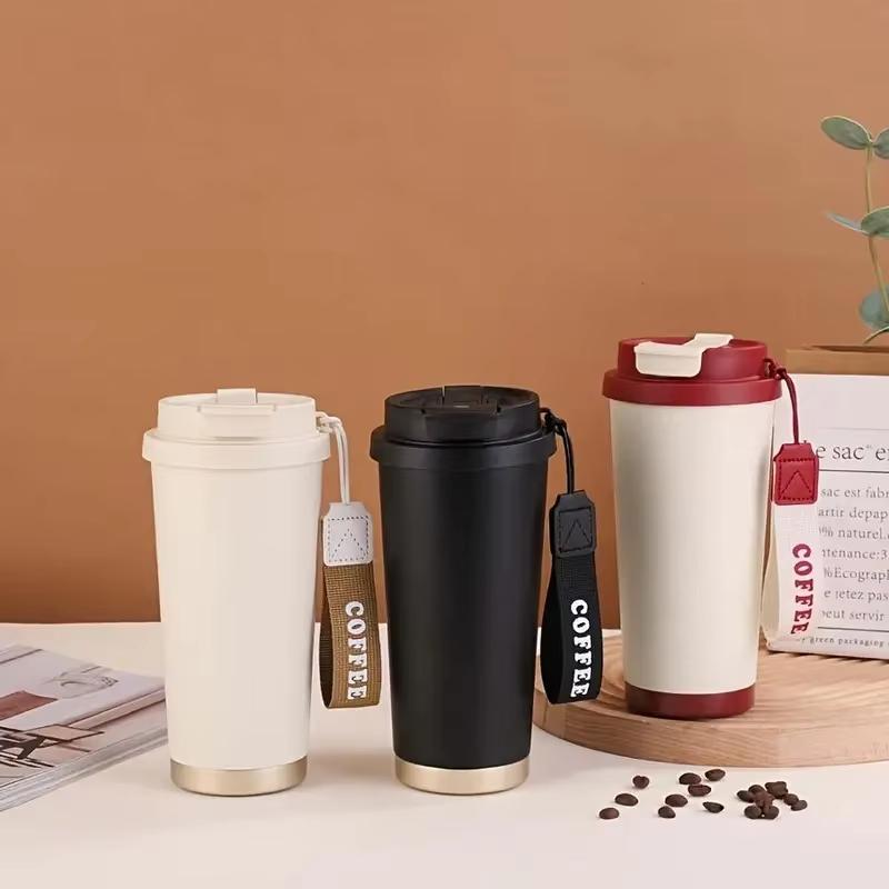High-Value Women's 316 Stainless Steel Insulated Coffee Cup, Portable Car Large Capacity Water Bottle,Casual Style