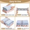 8Pcs Bed Sheet Organizer Bands Sheets Labels for Elastic Bedding Linen Closet Storage Foldable Sheet Set Organizer Sheet Keeper Band King Queen