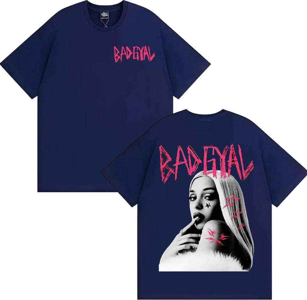 Singer Bad Gyal Album Graphic Tshirt Unisex Women Clothing Fashion Hip Hop Retro T Shirts High Quality 100 Cotton Tees Streetwear