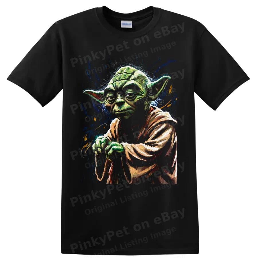 Yoda T Shirt Galactic Master Portrait w/ Colorful Paint Splash Art Tee Gift Idea