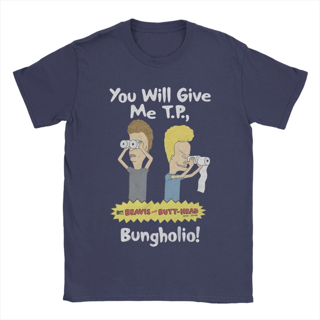 Vintage Beavis and Butthead TShirt for Men Crew Neck Cotton T Shirt  Short Sleeve Tees New Arrival Clothing