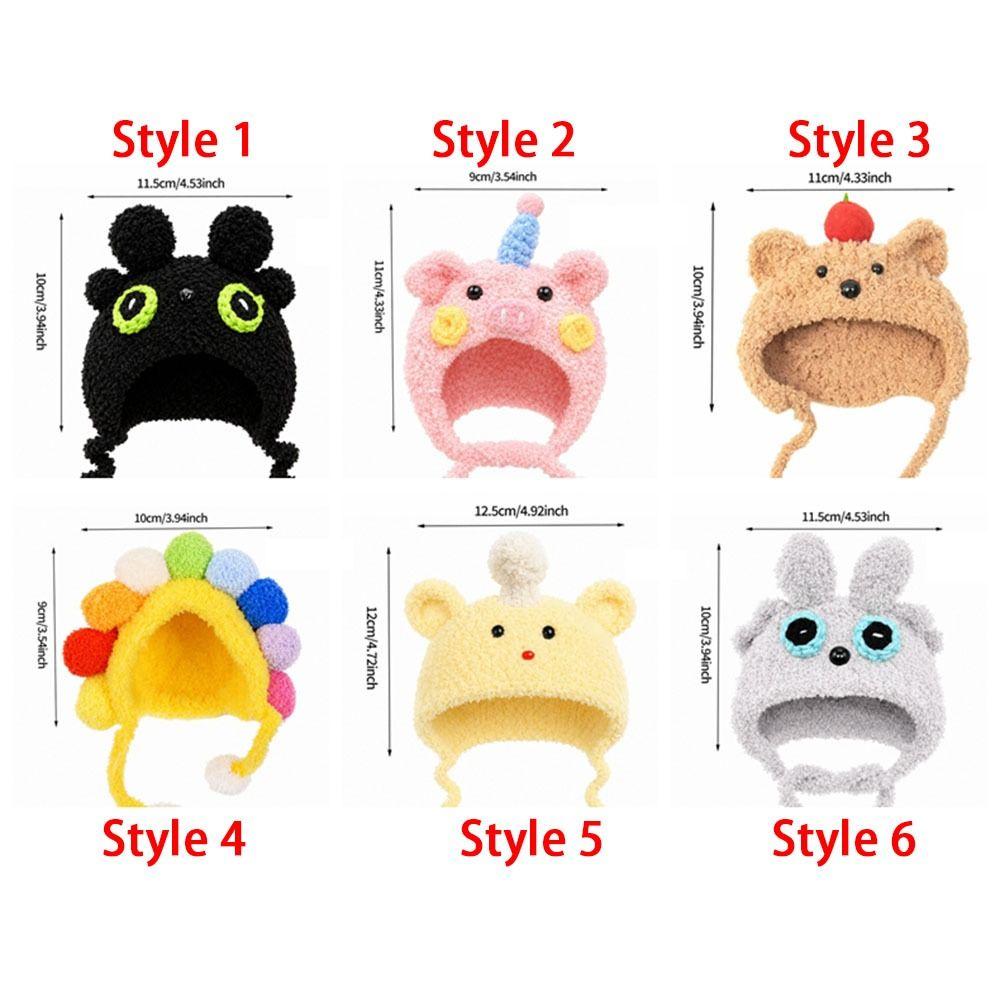 Adjustable Ties Guinea Pig Costume Hat Sunflower Hamster Knitted Hat Pet Gathering