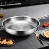 Frying Pan Pancake Pan with Lid Multi Functional Nonstick Cookware Titanium Hammered Skillet For Induction Cooktop Camping