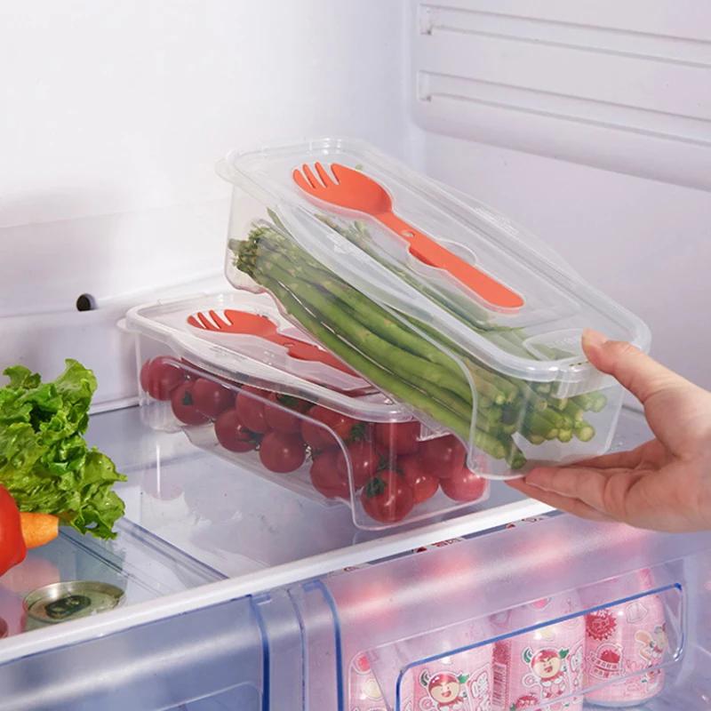 Microwave Pasta Cooking Box With Strainer Heat Resistant Pasta Box With Salad Spoon Steamer Spaghetti Cooker Kitchen Accessories