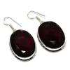 Mozambique Garnet Gemstone 925 Sterling Silver Gift Jewelry Earring 1.97" F6K23