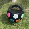 Успокаивающий мяч для собак, интерактивная игрушка для собак в виде футбольного мяча, игрушка для домашних питомцев для бросания и приноса, со пищалкой, выдающая лакомства, для маленьких, средних и крупных собак