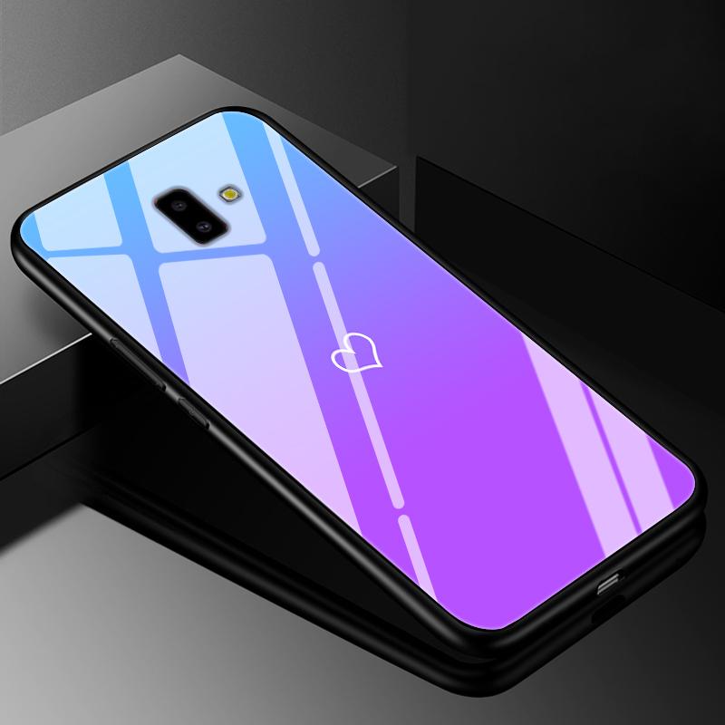 Чехол-бампер для Samsung J6 2018, чехлы с закаленным стеклом для Samsung Galaxy J4 J6 Plus 2018 J8 J7 J730 2017 Prime, жесткая задняя крышка j6