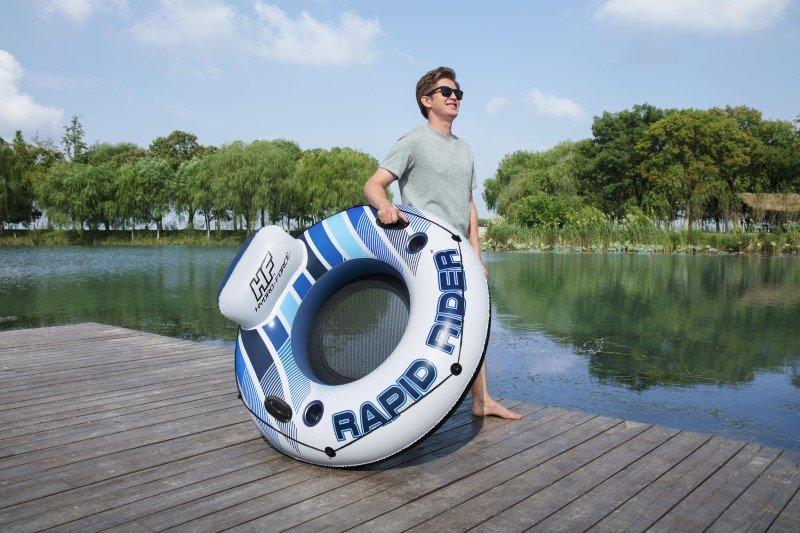 Inflatable ring with backrest Rapid Rider 135 cm Bestway 43116