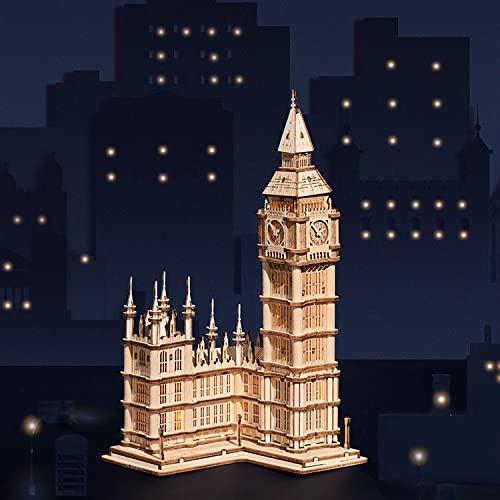 Руководство пользователя на японском языке Robotime 3D Wood Puzzle Ornament Series Tsukurunsu® [Официальная продажа/включен японский язык] (Биг Бен)