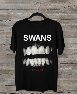 Футболка с коротким рукавом Swans band Filth Черная Все размеры AG1208 Унисекс