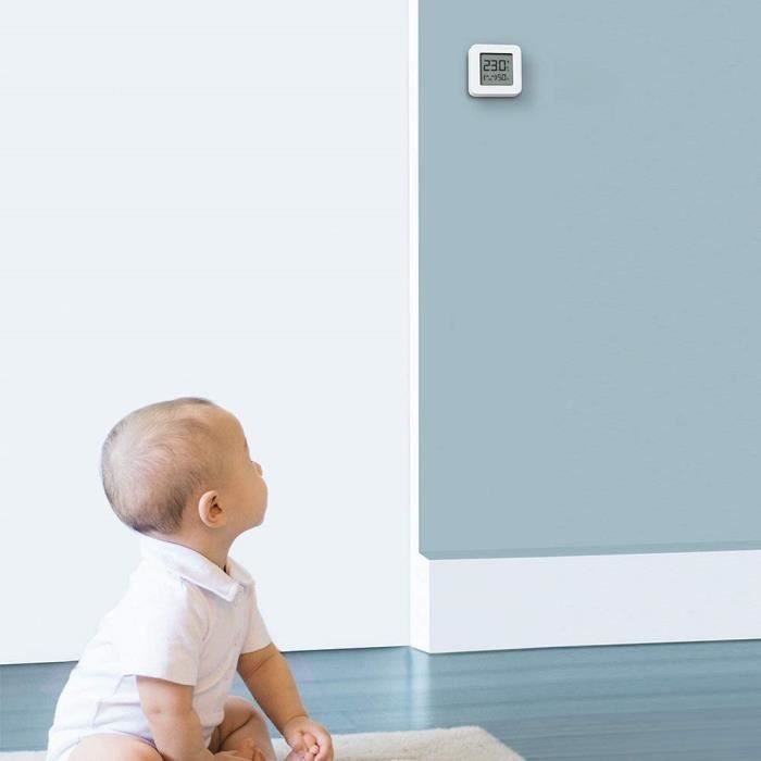 Xiaomi Mi Temperature and H dity Monitor 2 подключенный комнатный термометр Белый, ЖК-экран 1,5", Bluetooth, Долговечная батарея д16