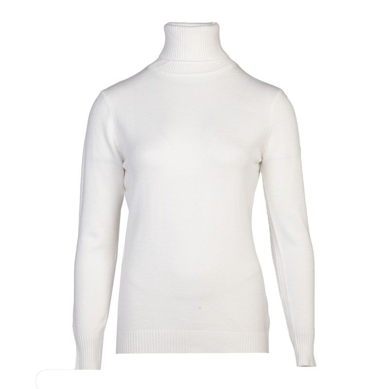 BELLE FEMME Women's Wool and Cashmere Turtleneck Sweater