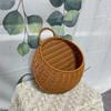 Woven Wall Basket Bohemian with Handle Compact for Kitchen