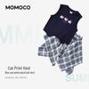 Летний повседневный комплект для выступлений для девочек MOMOCO, состоящий из двух предметов