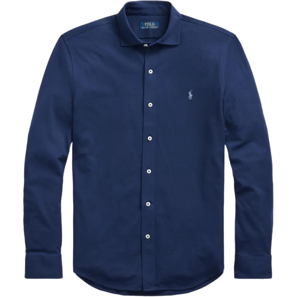 Polo Ralph Lauren Хлопковая рубашка с острым воротником, однобортная, с длинным рукавом, мужская, 710938353003
