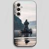Bass Boat Lure Fishing Phone Case For Samsung Galaxy A13,21s,22,31,32,40,52,71,A91 Soft Black Shell