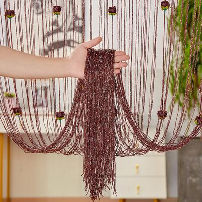 Дверная шторка из нитей, Стеновая панель с бахромой и кистями, Разделитель комнаты, Жалюзи с кистями, Экран