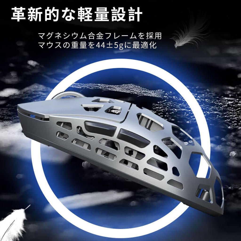 Alloy L1 Dual 8KHz Gaming Supports 8KHz Polling 26000 DPI Lightweight Equipped with PAW3395 HUANO Micro Magnetic Charging For Gamers [Magnesium