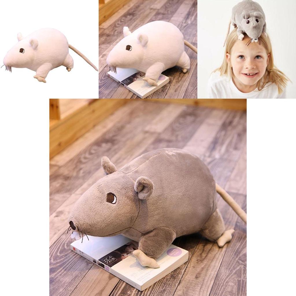 Ужасная черная крыса плюшевая игрушка для детей и взрослых 20 см мягкая и приятная на ощупь набивная кукла