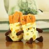 Cute Fritters Pancake Plush Toy Key Chain Creative Food Doll Removable Doll