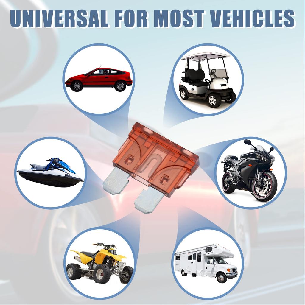 uxcell 10pcs Style Fuse 40A Mini Size Replacement for Car, Boat, Truck, SUV, RV, Motorcycle, Orange