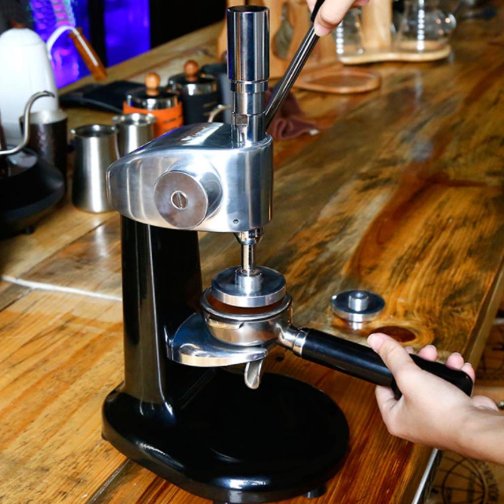 Stainless Steel Manual Quantitative Coffee Tamper Powder Pressing Machine for Coffee Shop