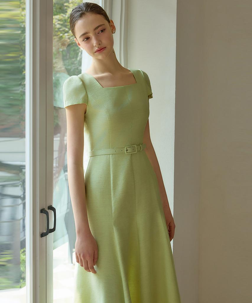 Julie And Kara 25Hs Collar 125 Terroir Line Lumiere Dress Green