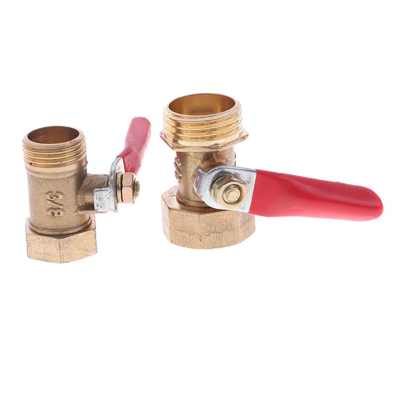 1 шт., новейший шарнир клапана с внутренней/наружной резьбой 1/8 дюйма, 1/4 дюйма, 3/8 дюйма, 1/2 дюйма, универсальный латунный маленький шаровой кран